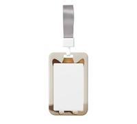 Porte-badge en plastique rigide avec chapeau de cowboy vintage Corgi portant un chapeau de cowboy pour infirmières et bureau
