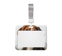 Porte-badge en plastique rigide avec cordon en forme de beagle mignon pour badge de travail, cartes de crédit, clés, cartes d'identité, étui de protection pour bureau, femme et homme