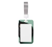 Porte-badge en plastique rigide avec de grands yeux curieux pour carte de travail, porte-nom pour infirmières, bureau