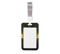 Porte-badge en plastique rigide avec deux bougies en forme de chat noir avec deux bougies