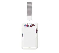 Porte-badge en plastique rigide avec motif cœur sauvage graffiti coloré pour infirmières et bureau