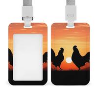 Porte-badge en plastique rigide en forme de poules pour cartes d'identité, cartes de crédit et cartes de proximité