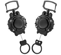 Porte badge enrouleur, 2 pièces porte-clés retractable enrouleur badge extensibles porte clef retractable porte badge 80cm pour les travailleurs en extérieur
