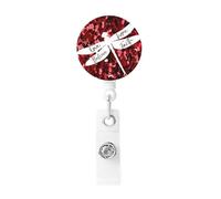 Porte Badge Enrouleur Libellule Foi spirituelle, Porte Clef Retractable pour Bureau école Clés Infirmières étudiants Enseignant
