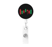 Porte Badge Enrouleur Marché Forex Traders devises Finance Argent, Porte Clef Retractable pour Bureau école Clés Infirmières étudiants Enseignant