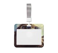 Porte-badge étanche avec lunettes de soleil pour carte d'identité, porte-clés, étiquettes de nom, coque de protection avec fenêtre transparente pour carte d'identité pour femmes, hommes, employés de