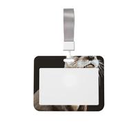 Porte-badge étanche en forme de loutre avec fenêtre transparente pour carte d'identité - Pour homme et femme - Pour le personnel de bureau, les enseignants, les infirmières
