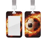 Porte-badge étanche, porte-badge nominatif, étui de protection vertical pour badge d'identification, idéal pour le football, les activités sportives et de bien-être au travail (infirmière, bureau, etc