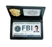 Porte-badge fantaisie FBI pour agent de police, jeu de rôle, cadeau d'Halloween