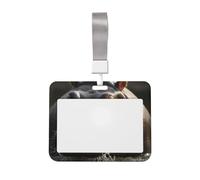 Porte-badge Hippopotame étanche avec fenêtre transparente pour carte d'identité pour femmes, hommes, employés de bureau, enseignants, infirmiers