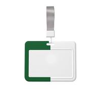 Porte-badge imprimé drapeau de l'Algérie - Porte-carte d'identité - Porte-nom - Cordon tour de cou amovible