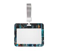 Porte-badge imprimé New York Peintures 10,2 x 7,6 cm Porte-badge vertical étanche