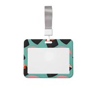 Porte-badge imprimé Sushi Food Pattern1 pour tous les jours, léger, imperméable, transparent, bureau, conférence