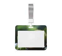Porte-badge Kiwi vert étanche avec fenêtre transparente pour carte d'identité pour femmes, hommes, employés de bureau, enseignants, infirmiers