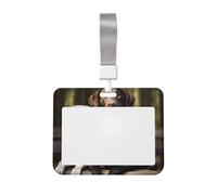 Porte-badge labrador étanche avec fenêtre transparente pour carte d'identité pour femmes, hommes, employés de bureau, enseignants, infirmiers