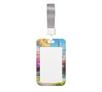 Porte-badge licorne conte de fées. Matériau ABS durable, affichage transparent de l'identification, convient pour le bureau, un événement, une réunion, une identification facile.