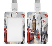 Porte-badge Londres en plastique rigide pour cartes de crédit et cartes de proximité