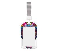 Porte-badge mexicain coulissant en plastique rigide pour cartes de travail pour infirmières et bureau