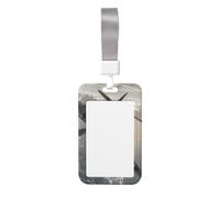 Porte-badge mignon - Motif avion de la Seconde Guerre mondiale - Porte-badge vertical élégant