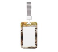 Porte-badge mignon - Motif loutre mignon - Porte-badge vertical élégant