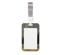 Porte-badge mignon - Porte-badge vertical élégant avec imprimé ours noirs