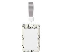 Porte-badge minimaliste coulissant en plastique rigide pour carte de travail, porte-nom pour infirmières, bureau