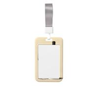 Porte-badge minimaliste coulissant en plastique rigide pour verres à vin et bouteille pour infirmières, bureau