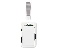 Porte-badge minimaliste en plastique rigide avec 2 boules de billard et 8 cerises pour infirmières et bureau