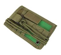 Porte-badge Multifonction en Tissu Oxford Vert, Léger et Réutilisable | Protège-carte Antirayure, Format Fin et Portable, Usage Quotidien pour Infirmiers et Médecins