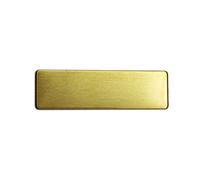 Porte-badge Nominatif, Gravure Laser Porte-badge Nominatif Coin Rond Insigne En Acier Inoxydable Matériau Vierge Étiquette De Nom D'identification 70x20mm 5/10 Pièces (Color : Colour 2, Size : 10 Pc