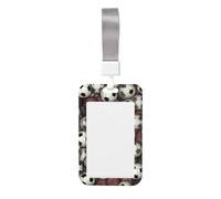 Porte-badge personnalisé avec motif de football - Étanche - Avec cordon de serrage - Pour homme et femme