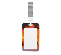 Porte-badge pompier pompier flamme avec lanière ceinture, cordon étanche pour carte de protection, médecins, infirmières, personnel de bureau