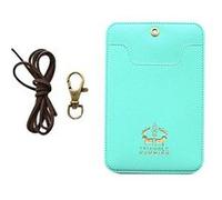 Porte-Badge Vert avec Cordon NOVAGO - Double Compartiment - Étui Carte & Badge - Format 10,5 x 7 cm