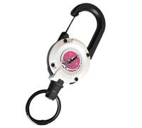 porte-badge, porte-clés avec câble en acier - Extenseur de cordon rétractable | Accessoire de clé utile pour femmes et hommes pour le travail, l'école, le bureau, l'extérieur, les voyages