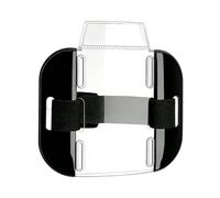Porte-Badge pour Bras Manchette Transparente | Brassard Porte-Carte avec Sangle Élastique Réglable et Boucle pour Randonnée Rafting Femmes Hommes Noir