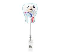 Porte-badge pour carte d'identité - Clip rétractable et extensible - Bobines de badges pour hôpitaux, conférences, infirmières, chirurgiens, médecins, personnel scolaire et utilisation sur le