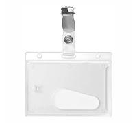 Porte-badge pour cartes d’identité avec clip
