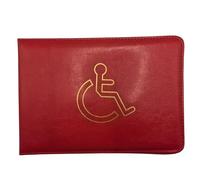 Porte-badge pour personne handicapée avec hologramme Bleu