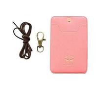 Porte-Badge Red avec Cordon NOVAGO - Double Compartiment - Étui Carte & Badge - Format 10,5 x 7 cm