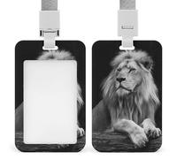 Porte-badge rétractable à clip Majestic Lion pour le travail, le bureau, les médecins, les infirmières