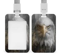 Porte-badge rétractable à clip pour carte d'identité Majestic Eagle Street Building - Pour le travail, le bureau, les médecins, les infirmières