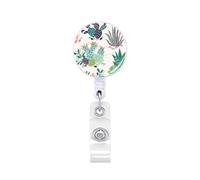 Porte-badge rétractable avec clip en métal pour infirmière, médecin, porte-badge rotatif en ABS pour la gestion des cartes, cordon extensible