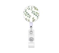 Porte-badge rétractable avec clip en métal pour infirmière, médecin, porte-badge rotatif en ABS pour la gestion des cartes, cordon extensible