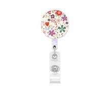 Porte-badge rétractable avec clip en métal pour infirmière, médecin, porte-badge rotatif en ABS pour la gestion des cartes, cordon extensible
