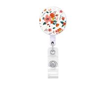 Porte-badge rétractable avec clip en métal pour infirmière, médecin, porte-badge rotatif en ABS pour la gestion des cartes, cordon extensible