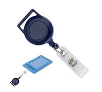 Porte-badge rétractable avec clip - Porte-nom élastique - Fournitures portables pour travailleurs, étudiants, personnel de sécurité, enseignants
