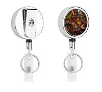 Porte-badge rétractable avec cordon - Enrouleur de badge personnalisé avec clip d'identification pour le travail, sans nœuds, infirmière, médecin, enseignant, assistant médical, personnel de bureau