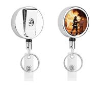 Porte-badge rétractable avec cordon | Enrouleur de badge personnalisé avec clip d'identification pour le travail, sans nœuds, infirmière, médecin, enseignant, assistant médical, personnel de bureau