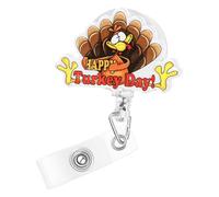 Porte-badge rétractable avec pince crocodile en acrylique pour infirmières, médecins, enseignants, étudiants, vacances, cadeaux amusants