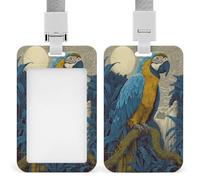 Porte-badge rétractable bleu et jaune Majestic avec clip pour carte d'identité, badge de protection pour le travail, le bureau, le médecin, l'infirmière